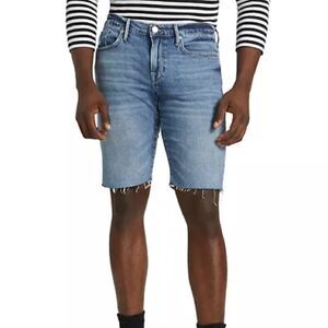 Frame L’Homme Cut Off Denim Blue Jean Shorts in Shoredale Men’s Size 32